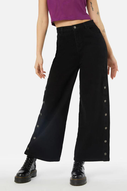 Image of a model wearing Denim. Productname: Fighting Evil Denim Jean in Black colour by brand - Dangerfield