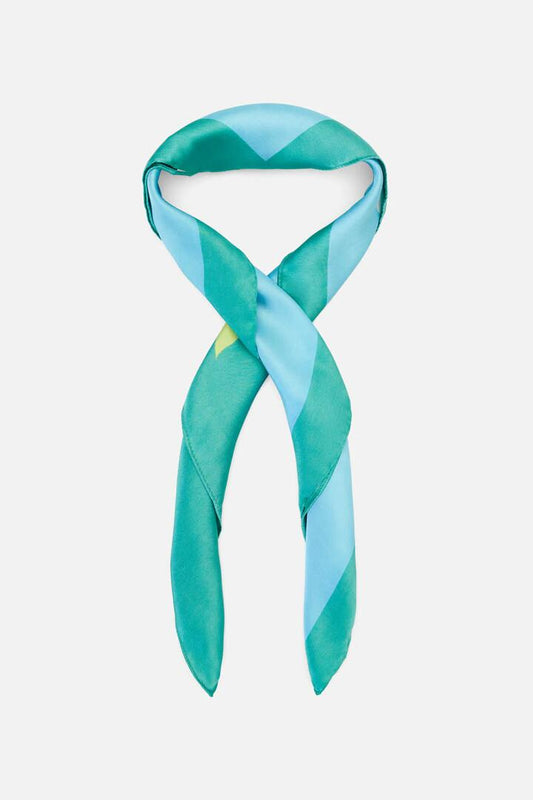 Image of Accessories. Productname: Puddle Duck Satin Scarf in Green colour by brand - Dangerfield