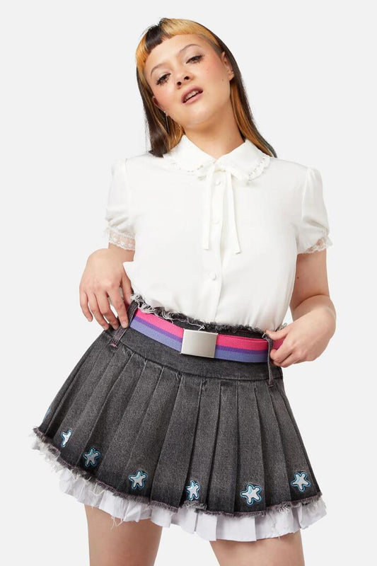 Image of Accessories. Productname: Pride Belt Bisexual in Multi colour by brand - Dangerfield