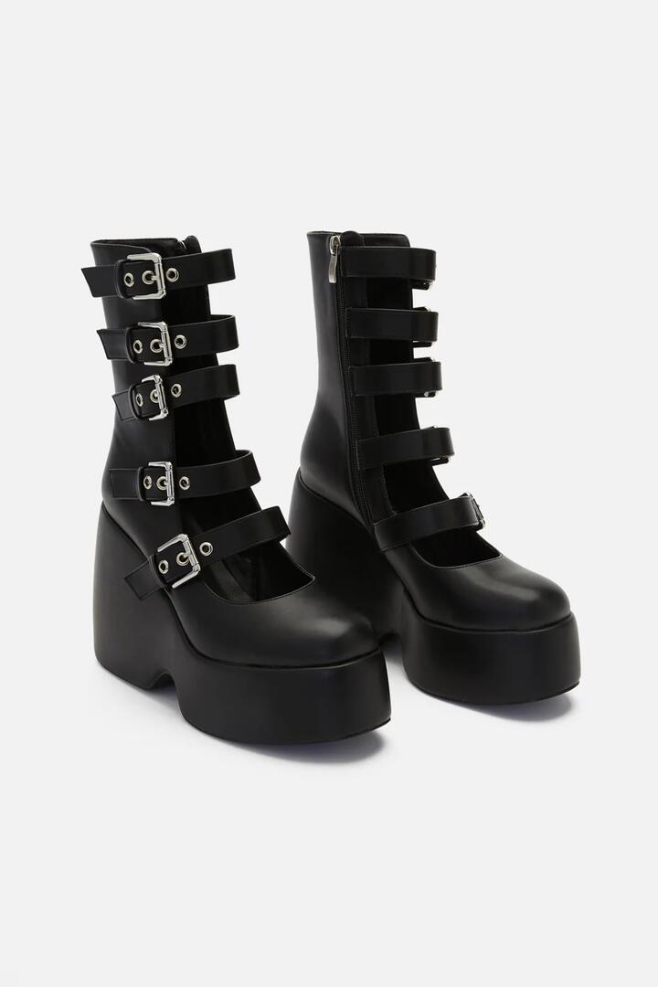 Image of Heels. Productname: Buckle Me Up Mary Janes in Black colour by brand - Black Friday