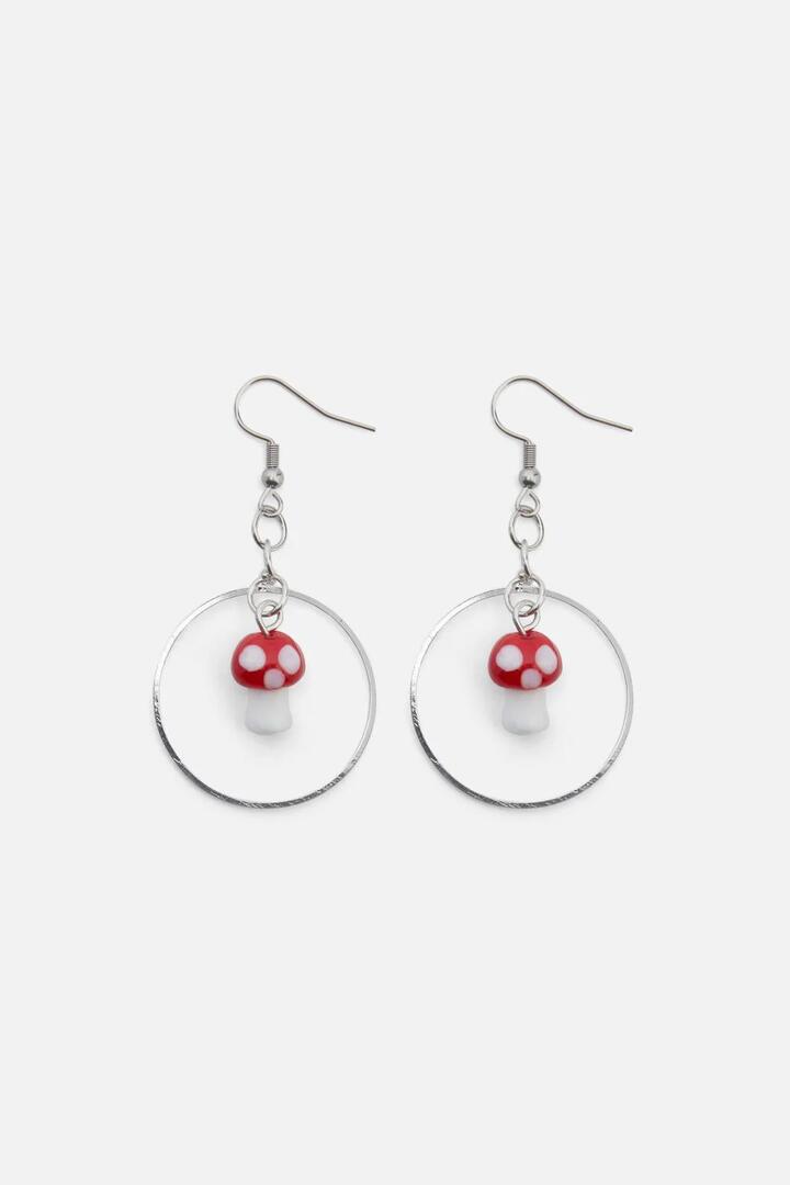 Image of Charms. Productname: Mushroom Charm Earrings in Multi colour by brand - Princess Highway