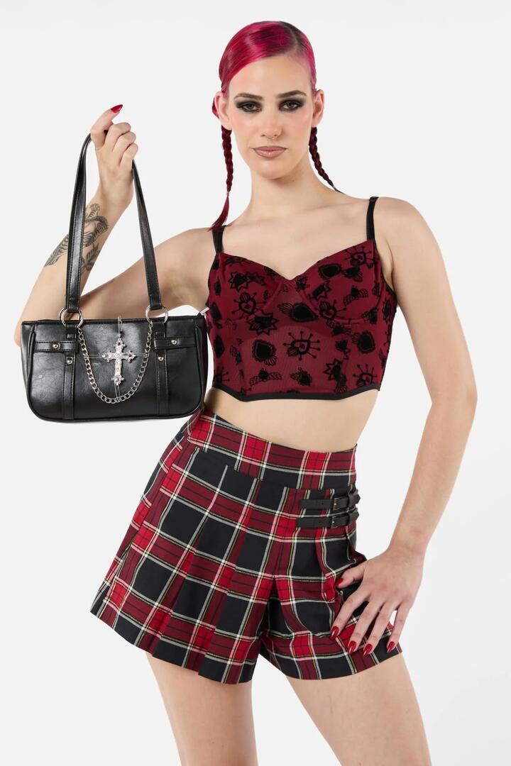 Image of Bags. Productname: Crucifix Charm Bag in Black colour by brand - Dangerfield