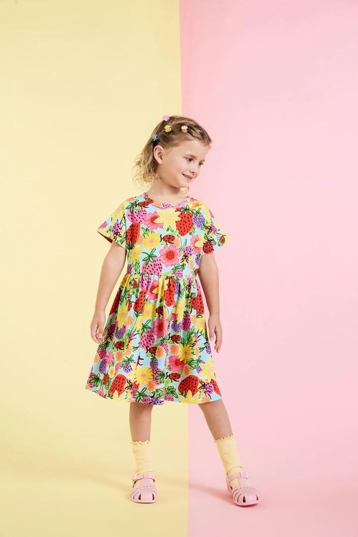 Image of Dresses. Product name - Ladybug Kids Dress in Blue colour by brand - Princess Highway Kids