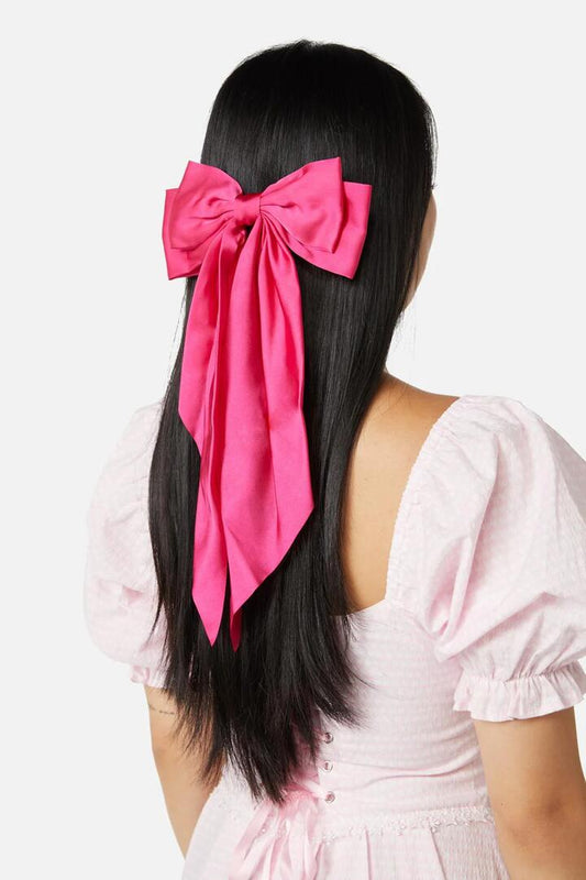 Image of Hair Accessories. Productname: Hot Pink Barrette Clip in Pink colour by brand - Dangerfield