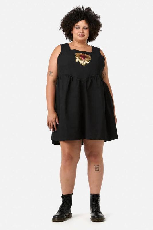 Image of Others. Productname: Curve Divine Love Pinny in Black colour by brand - Dangerfield