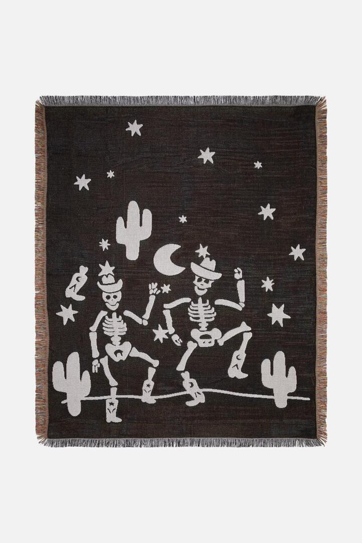 Image of Blankets. Productname: Boothill Throw in Black colour by brand - Black Friday