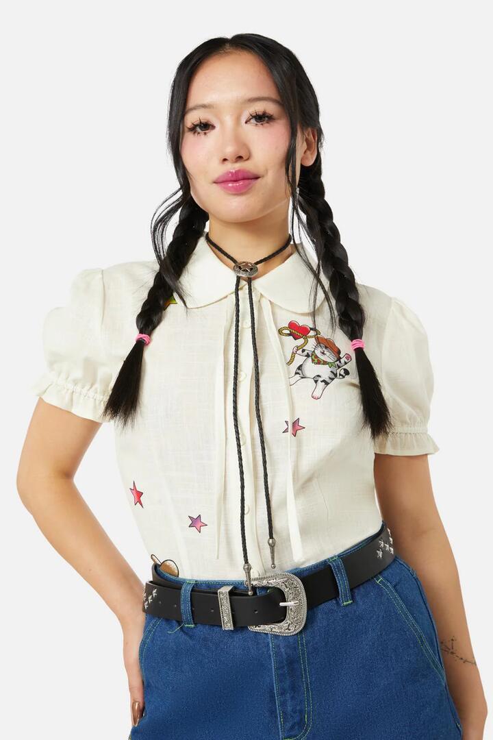 Image of Accessories. Productname: Bolo Tie Sheriff in Silver colour by brand - Dangerfield