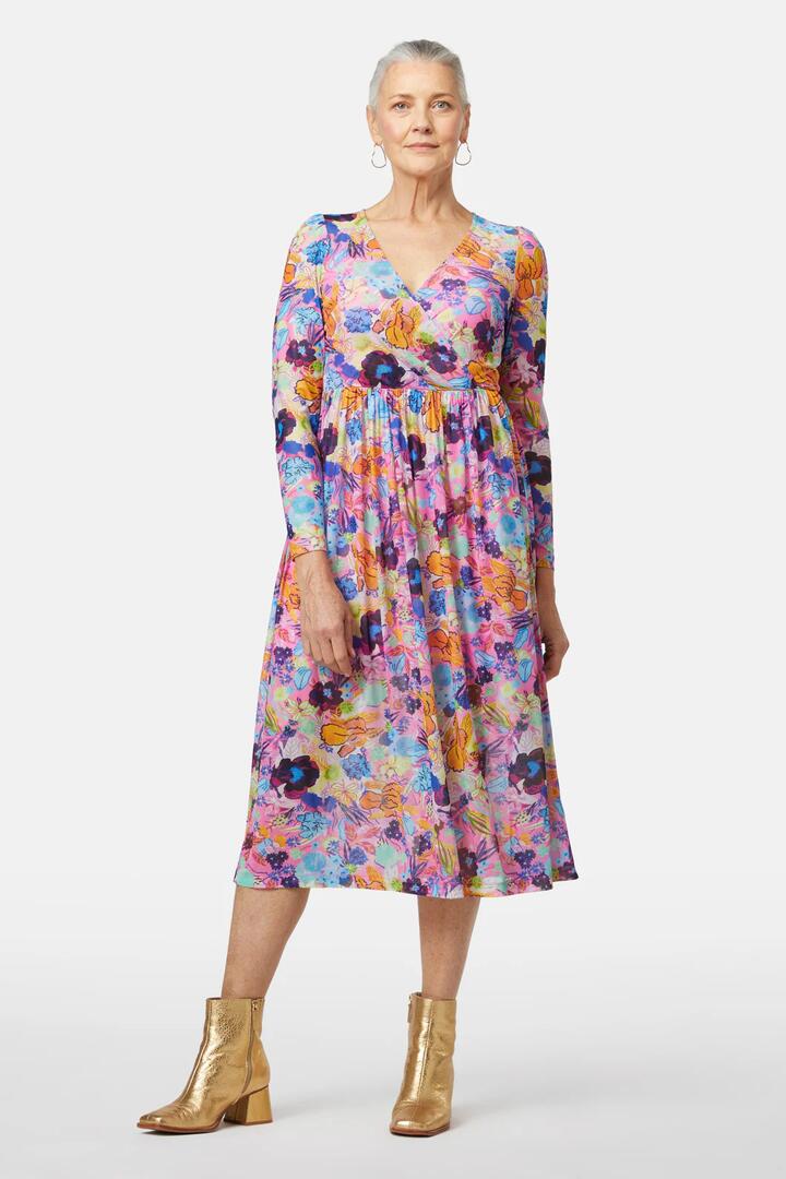 Image of Dresses. Productname: Flora Rosa Mesh Dress in Print colour by brand - Gorman