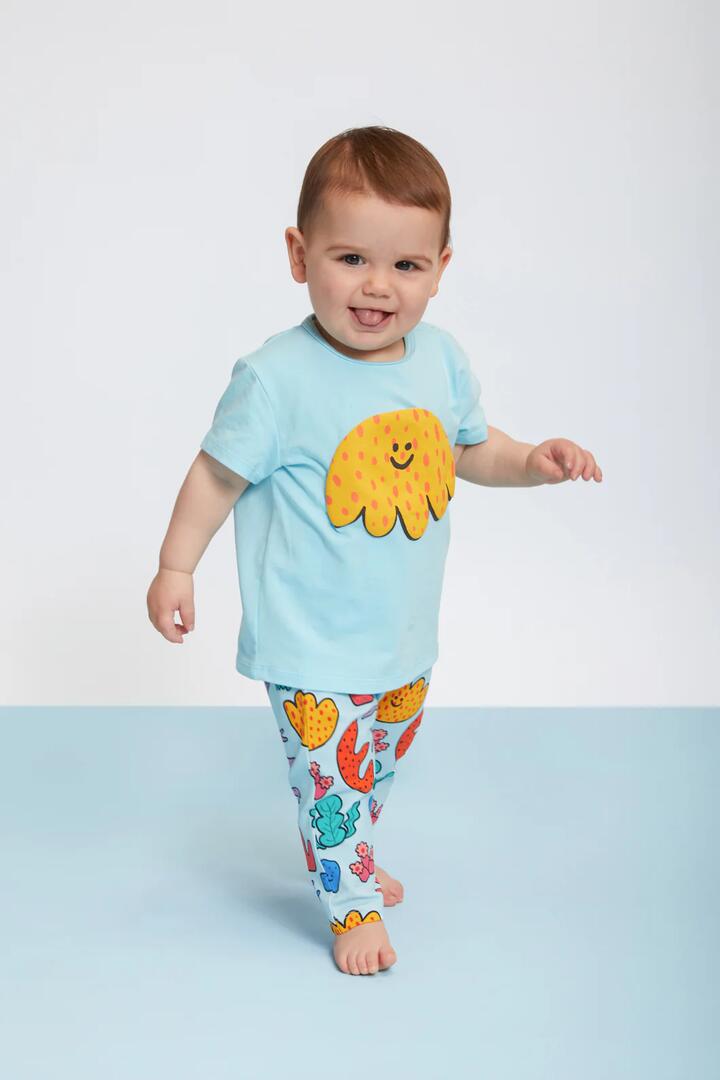 Image of Others. Productname: Squiddy Baby Tshirt in Blue colour by brand - Gorman