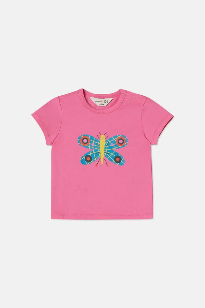Image of Others. Productname: Pretty Fly Baby Tshirt in Pink colour by brand - Gorman