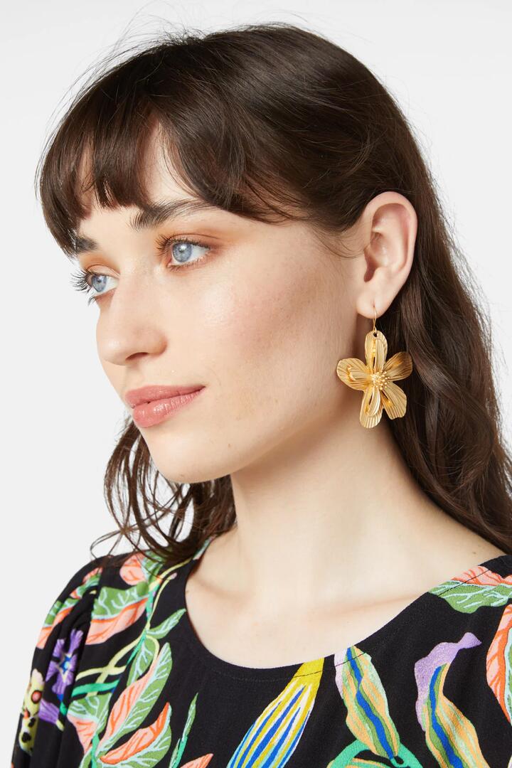 Image of Earrings. Productname: Petal Dance Gold Earrings in Gold colour by brand - Gorman