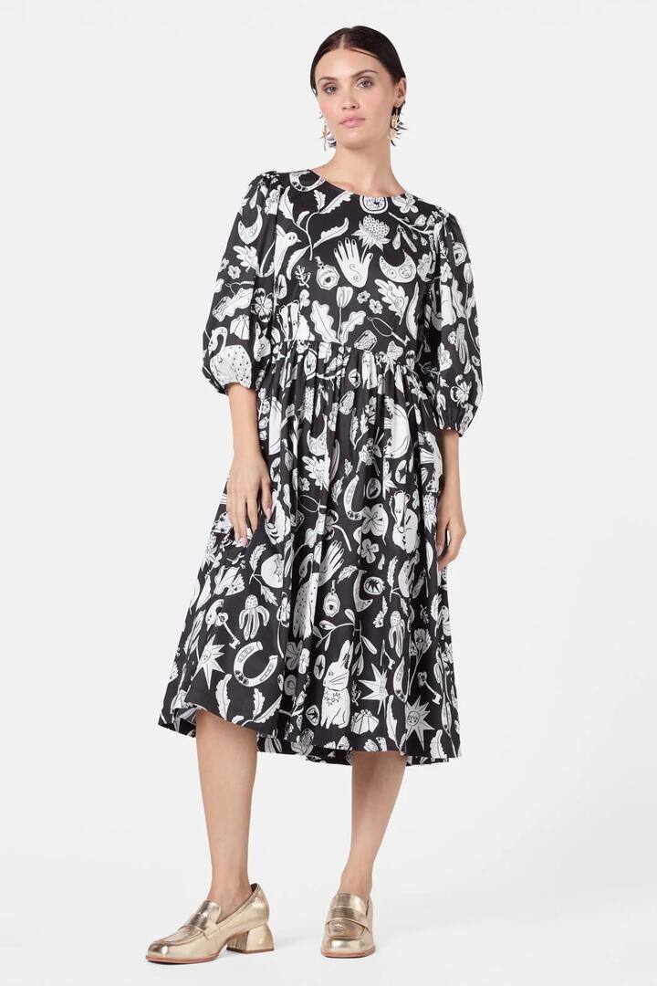 Image of Dresses. Productname: Lost And Found Midi Dress in Print colour by brand - Gorman