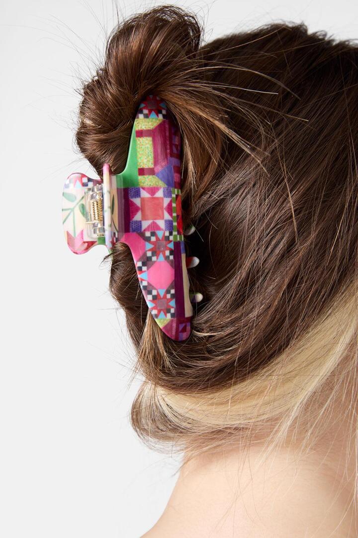 Image of Hair Accessories. Productname: Heirloom Hair Claw Large in Print colour by brand - Gorman
