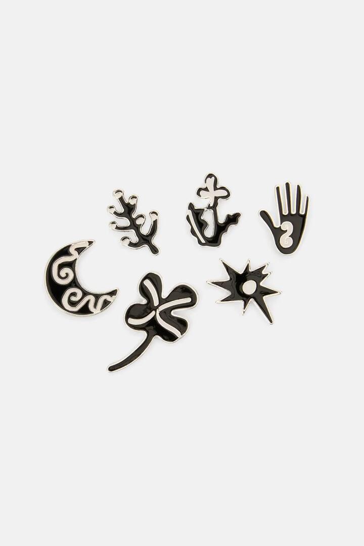 Image of Jewelry. Productname: Lost And Found Studs X6 in Multi colour by brand - Gorman