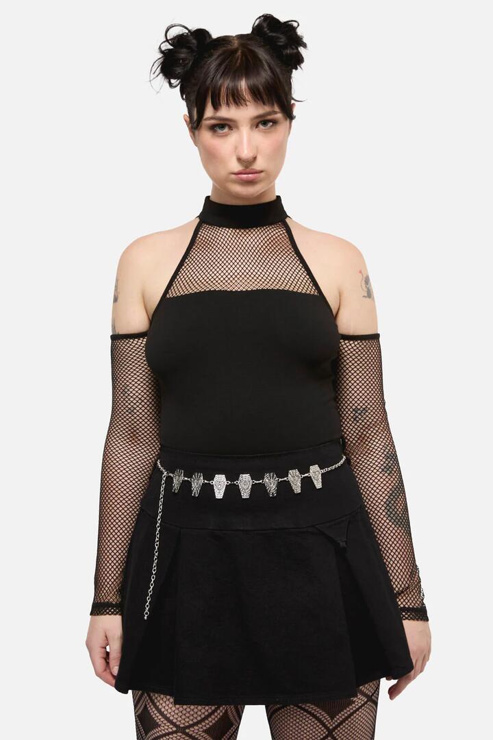 Image of Accessories. Productname: Coffin Chain Belt in Silver colour by brand - Dangerfield