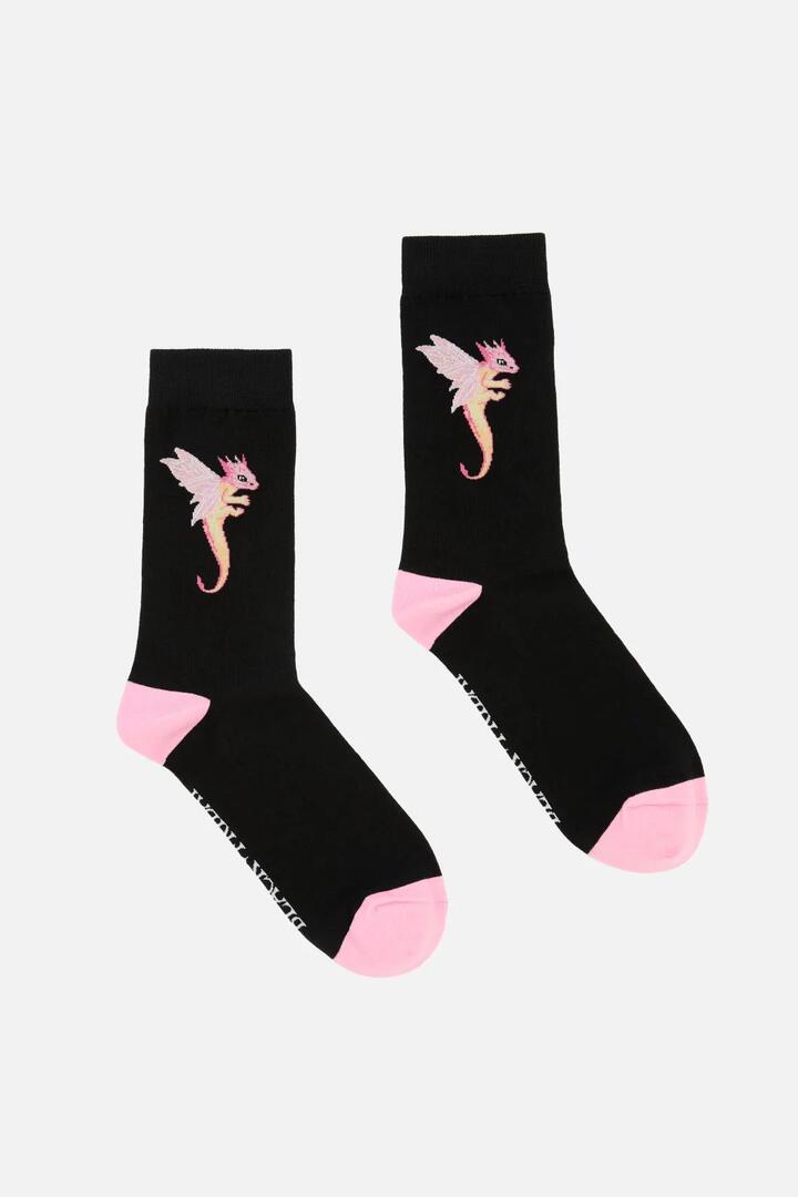 Image of Socks. Productname: Dragon Wings Socks in Black colour by brand - Black Friday