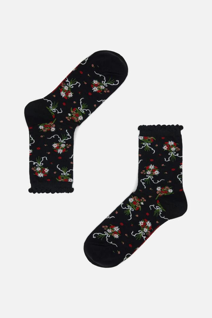 Image of Socks. Productname: Bow Socks in Black colour by brand - Princess Highway