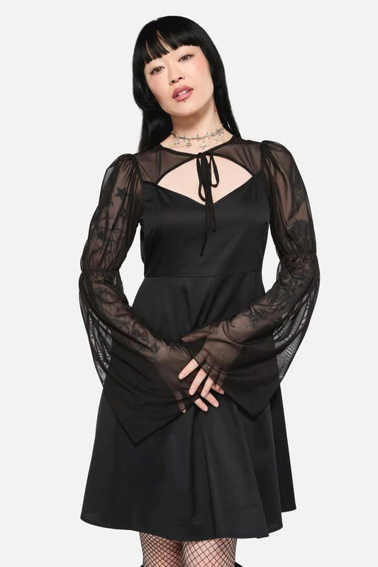 Image of a model wearing Dress. Productname: Immortal Dress in Black colour by brand - Black Friday