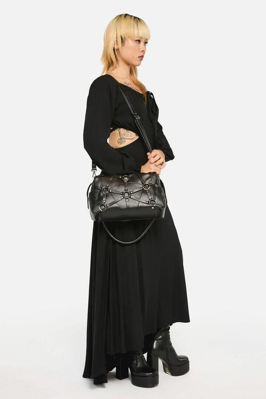 Image of Bags. Productname: Strapped Up Shoulder Bag in Black colour by brand - Dangerfield