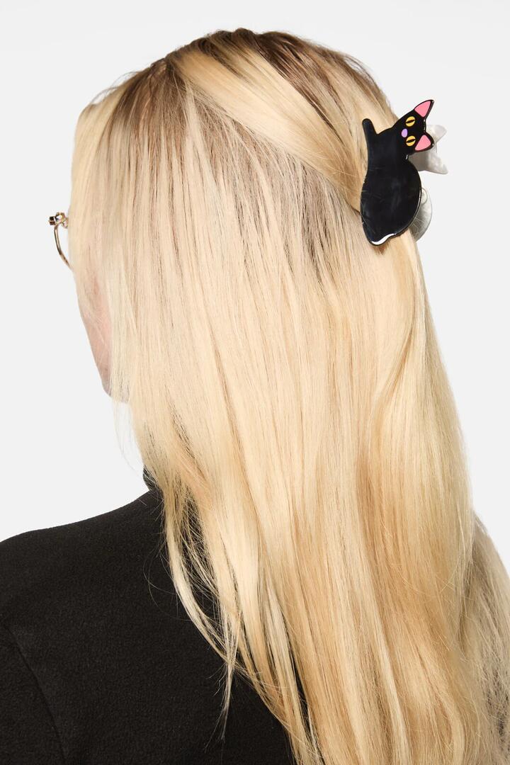 Image of Hair Accessories. Productname: Black Cat Claw Clip in Black colour by brand - Dangerfield
