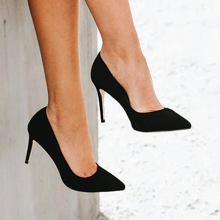 Image of Dresses. Product name - Impossible Black Pumps in Black colour by brand - Novo