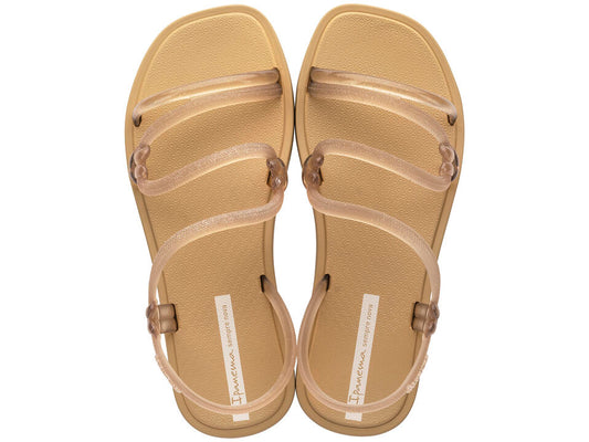 Image of Sandals. Productname: SOLAR GLITTER SANDAL BEIGE GLITTER Women's Ipanema Novo Ipanema in Beige Glitter colour by brand - Ipanema