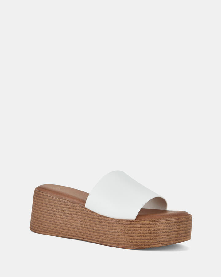 Image of Boots. Productname: BENNIE WHITE Women's Wedge Novo Wedges in Multi colour by brand - Novo