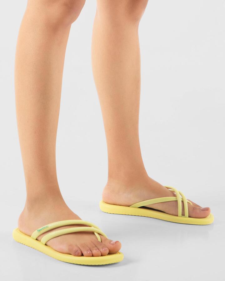 Image of Sandals. Product name - Sun Uv Thong Yellow Ipanema in Yellow colour by brand - Ipanema