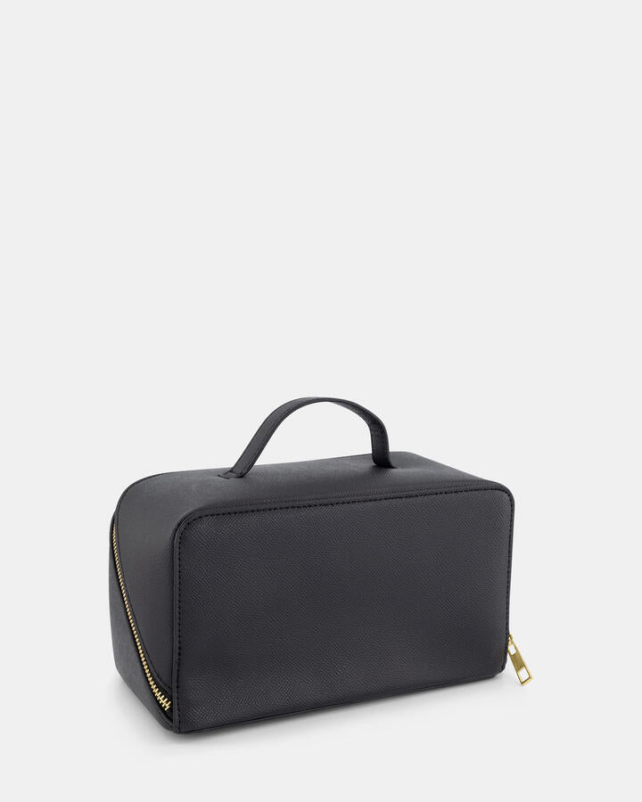 Image of Bags. Product name - Areaha Makeup Bag Black Handbags in Black colour by brand - Novo