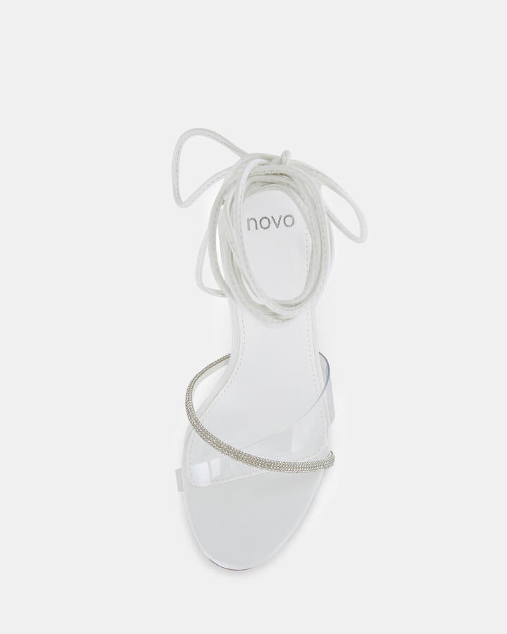 Image of Heels. Productname: Zolly: White - Women's High Fashion in Multi colour by brand - Novo