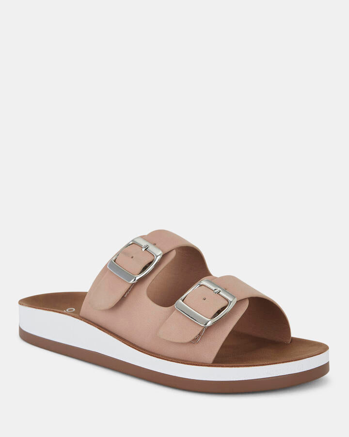 Image of Sandals. Product name - Sedona Almond Sandals in Tan colour by brand - Novo