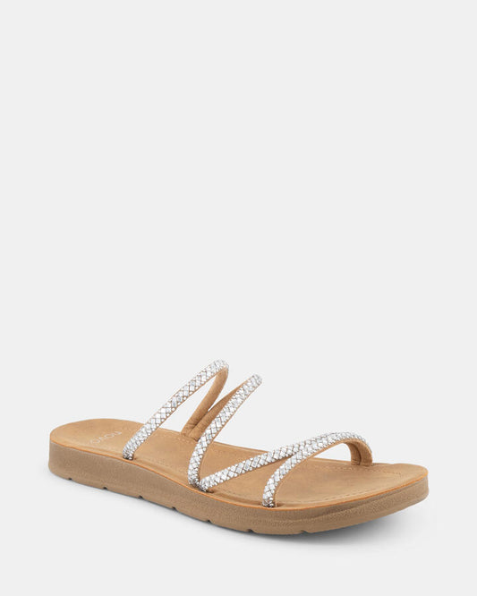 Image of Sandals. Productname: RIVY SILVER Women's Thongs Novo Sandals in Multi colour by brand - Novo