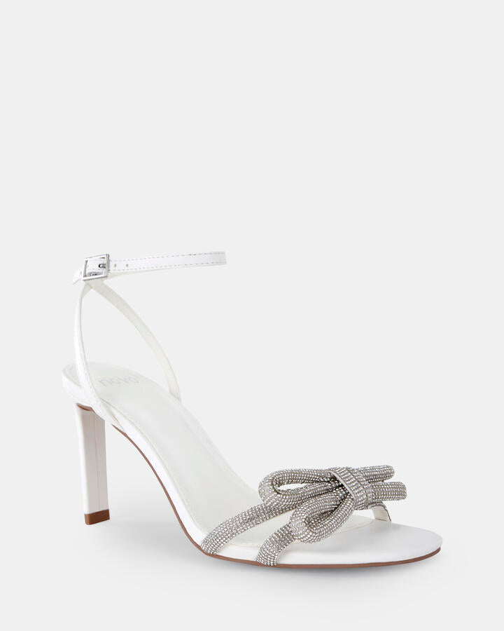 Image of Accessories. Product name - Peregrine White Stilettos in Multi colour by brand - Novo
