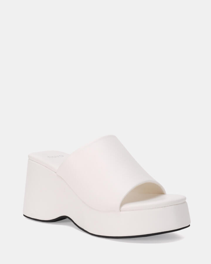 Image of Boots. Productname: BENTO WHITE Women's Wedge Novo Wedges in Multi colour by brand - Novo