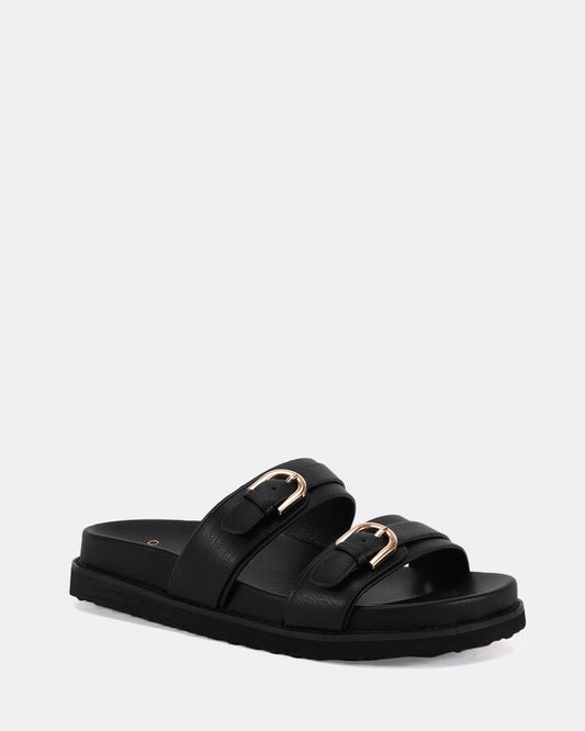 Image of Sandals. Productname: SARAX BLACK Women's Thongs Novo Sandals in Black colour by brand - Novo