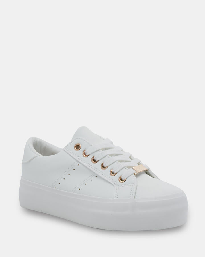 Image of Sneakers. Productname: CAETANO WHITE Women's Casual Sneakers in Multi colour by brand - Novo