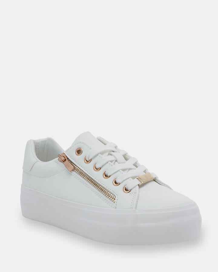 Image of Sneakers. Productname: CAGNEY WHITE Women's Casual Sneakers in Multi colour by brand - Novo