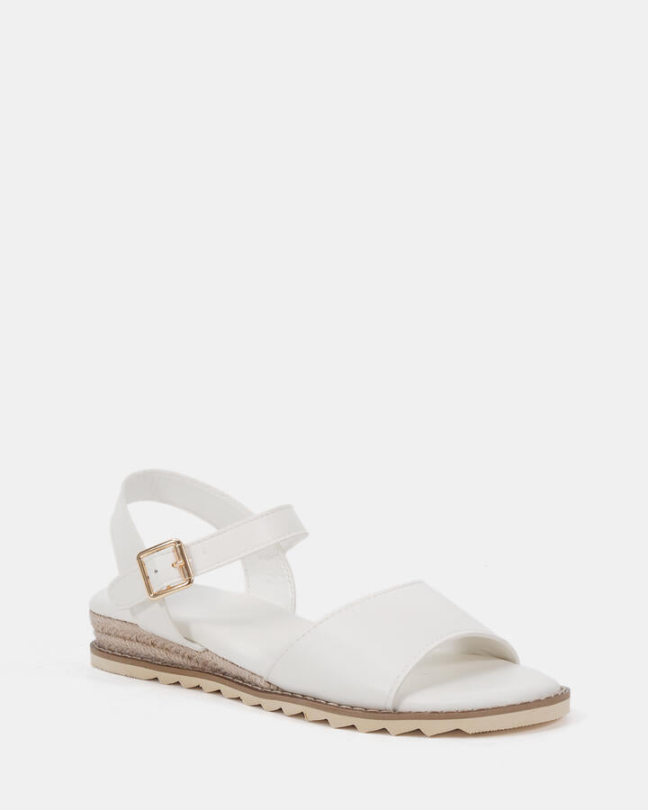 Image of Shoes. Product name - Beckett White Espadrilles in Multi colour by brand - Novo