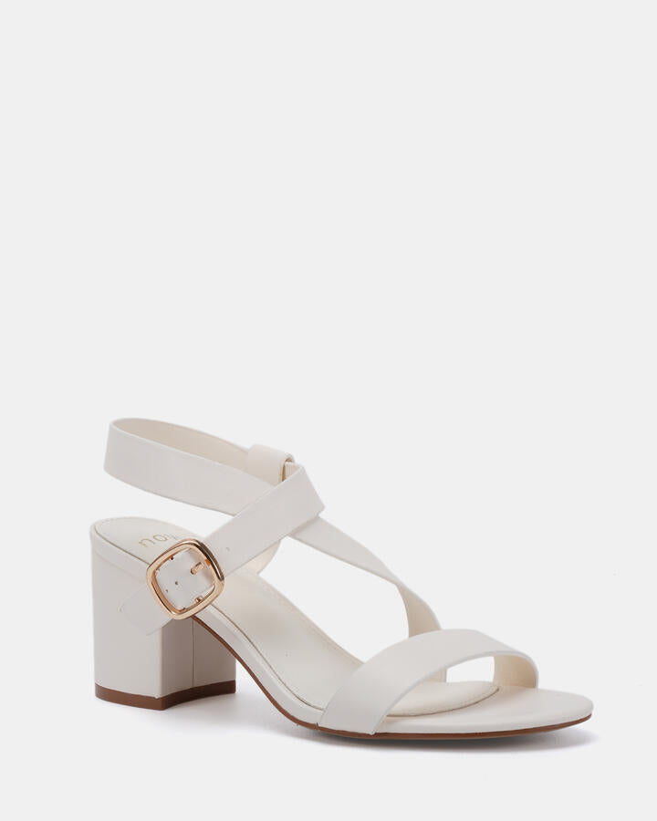 Image of Heels. Product name - Vincenzo White High Heels in Multi colour by brand - Novo