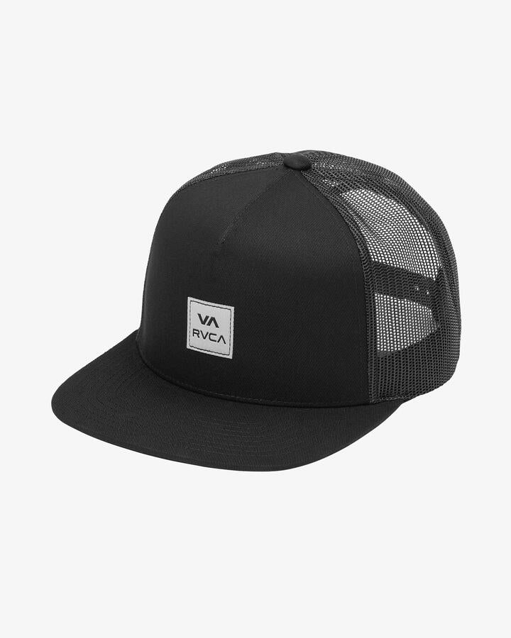 Image of Hats. Productname: RVCA - Mens Va Atw Trucker Cap - Black - in Black colour by brand - RVCA