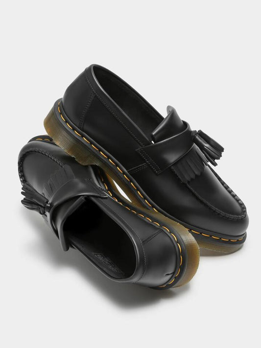Image of Flats. Productname: Dr Martens Unisex Adrian Tassel Loafers in Black colour by brand - Dr Martens