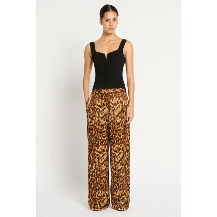 Image of a model wearing Pants. Productname: Aura Pant in PRINT colour by brand - sass and bide