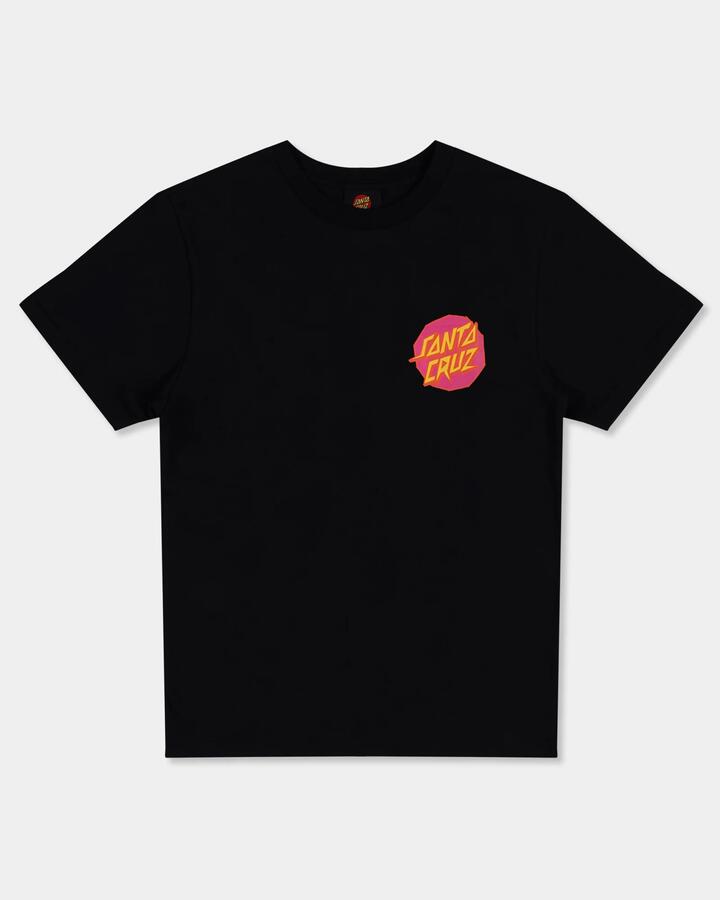Image of T-Shirts. Product name - Santa Cruz Boys 8-16 Meek Scratched Slasher T-Shirt Black in Black colour by brand - Santa Cruz