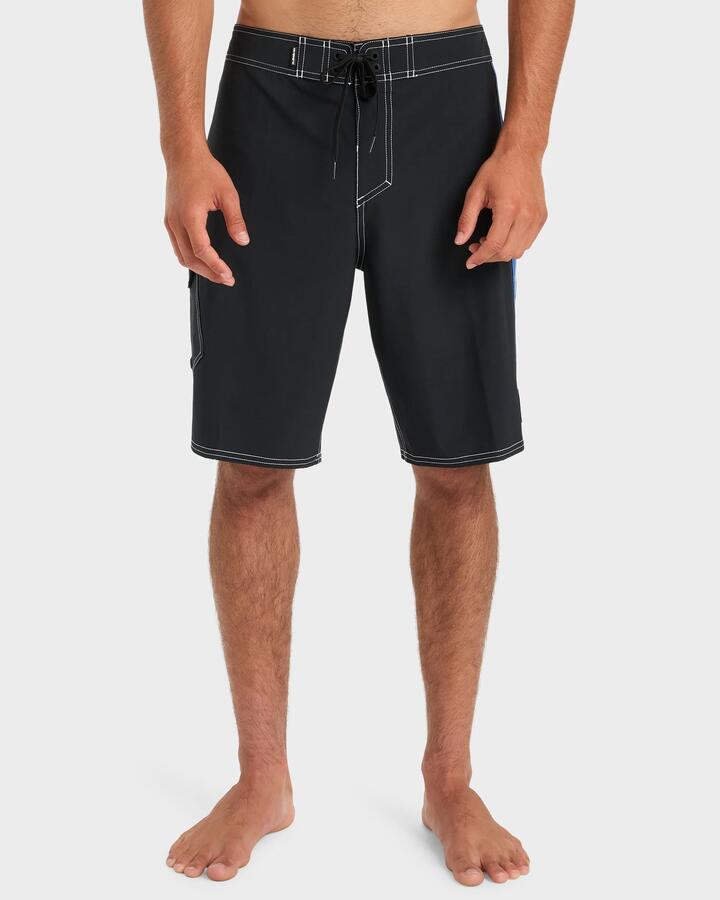 Image of Swimwear. Product name - Quiksilver Mens Interconnect 20" Boardshorts Black in Black colour by brand - Quiksilver