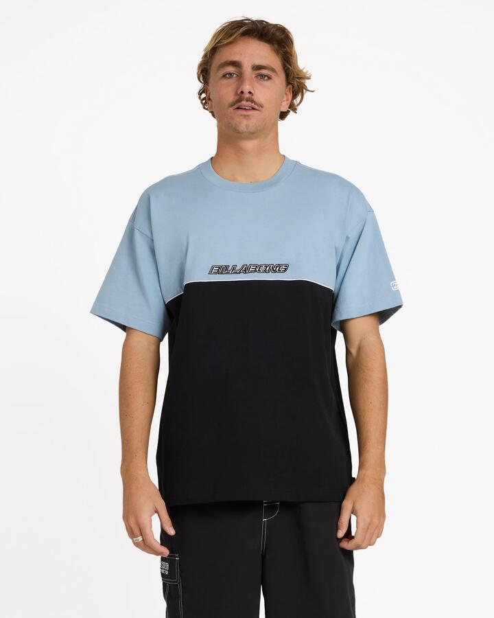 Image of T-Shirts. Product name - Billabong Mens Spec 73 Legacy T-Shirt Dusty Blue in Dusty Blue colour by brand - Billabong