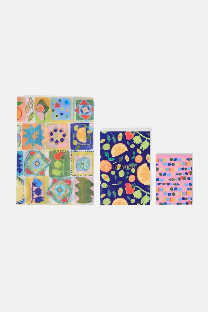 Image of Others. Productname: Mediterranean Stationary Set in Print colour by brand - Gorman