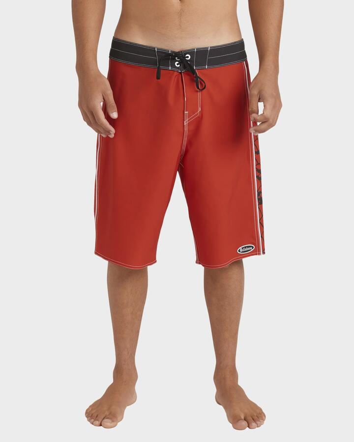 Image of Swimwear. Product name - Billabong Mens Immortal Core 21" Boardshorts Red in Red colour by brand - Billabong