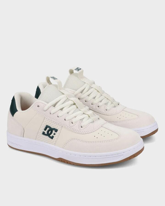 Image of Shoes. Product name - DC Shoes Mens Dc Astrix Skate Shoes Offwhite/Green in Offwhite/Green colour by brand - DC Shoes