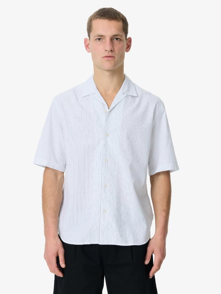Image of Shirts. Productname: Article One Wiley Shirt in White Stripe colour by brand - Article One