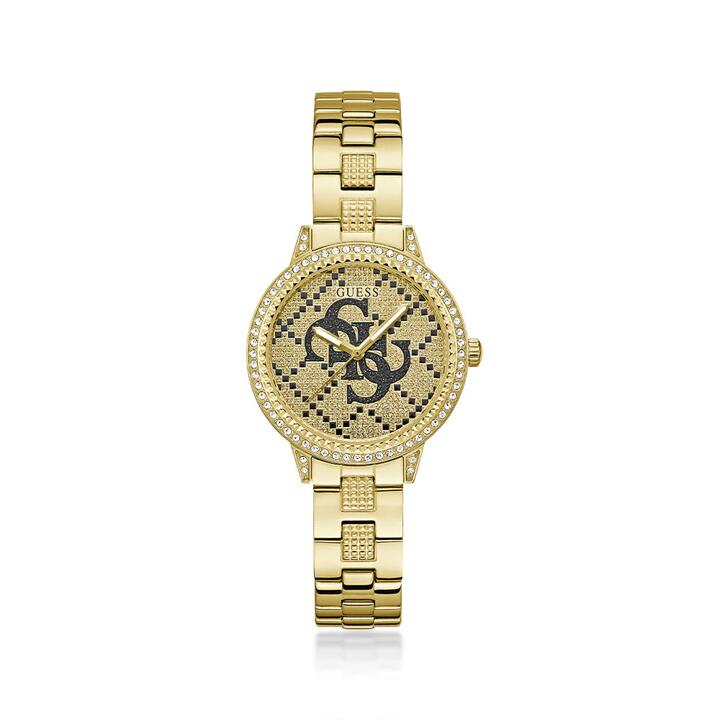 Image of Watches. Product name - Guess G-Lace Gold Tone Quartz Watch GW0944L2 in colour by brand - Guess